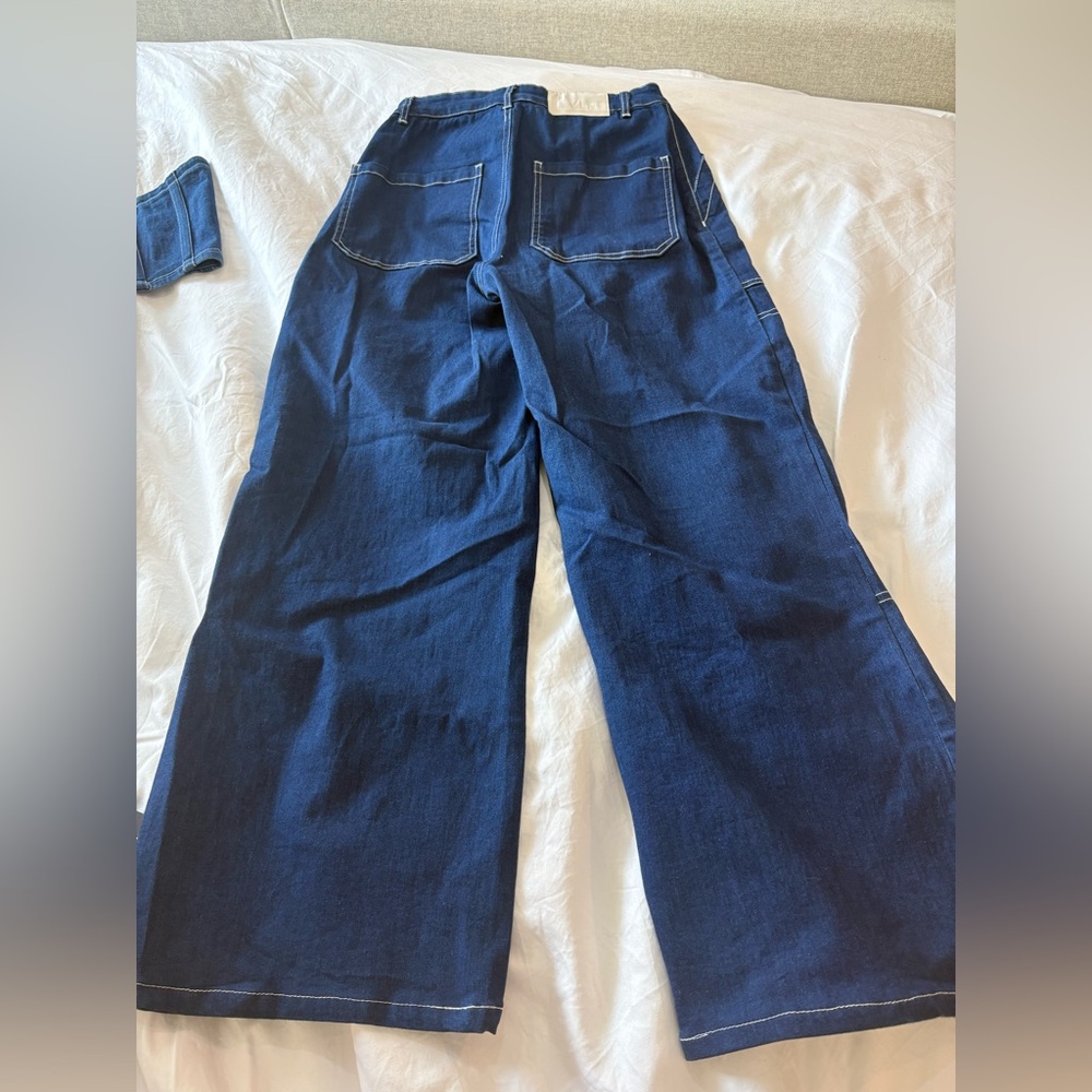 By Dyln Blue Denim Corset and Pants Set - Picture 4 of 6